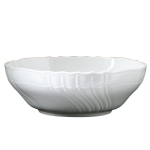 Ginori Vecchio Ginori White Round Salad Bowl - 9.75"